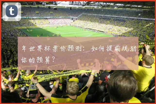年世界杯票价预测：如何提前规划你的预算？